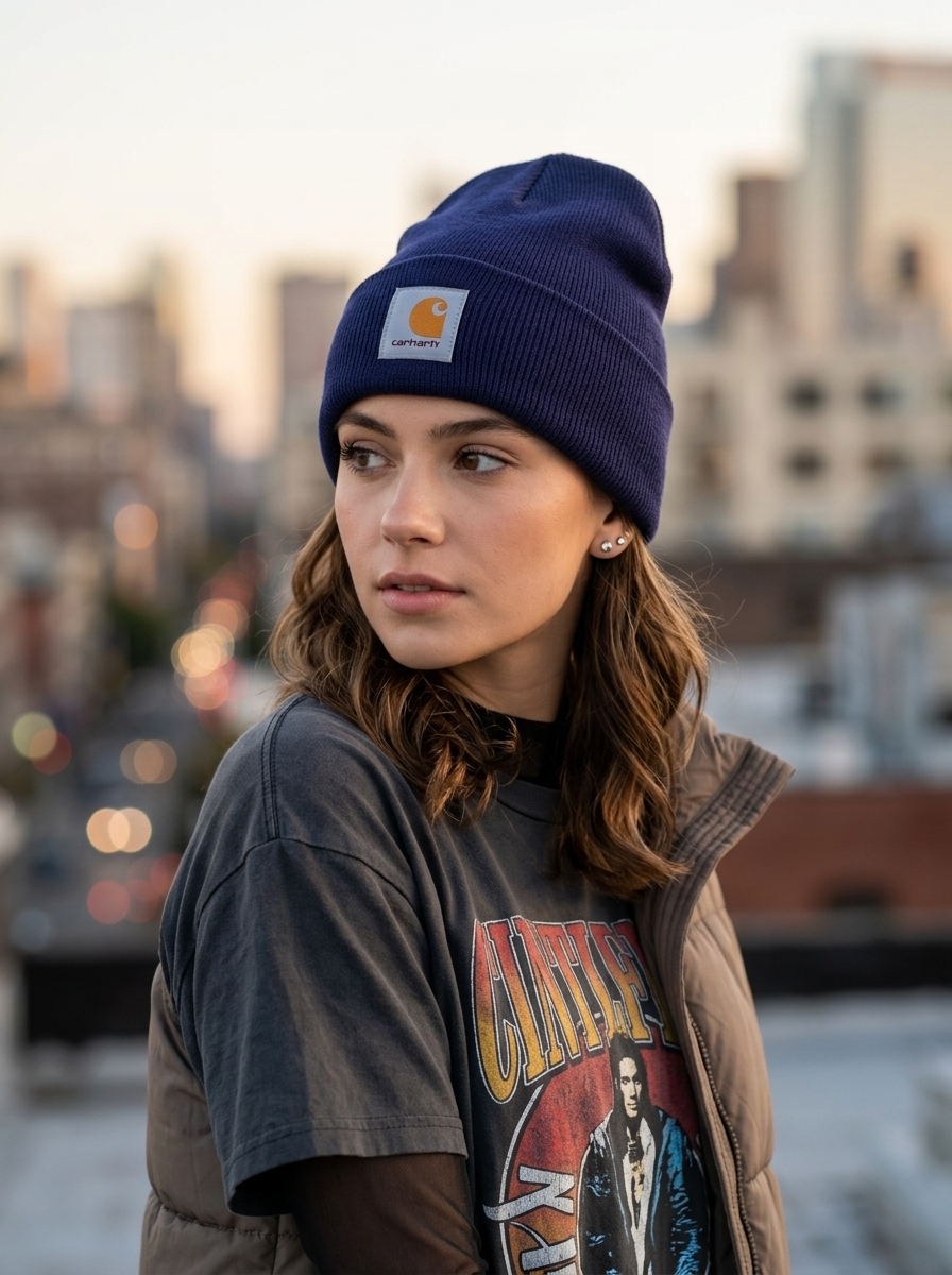 Carhartt Men's Knit Cuffed Beanie – Classic Dark Navy