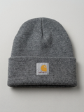 Carhartt Unisex Heather Grey Acrylic Knit Beanie