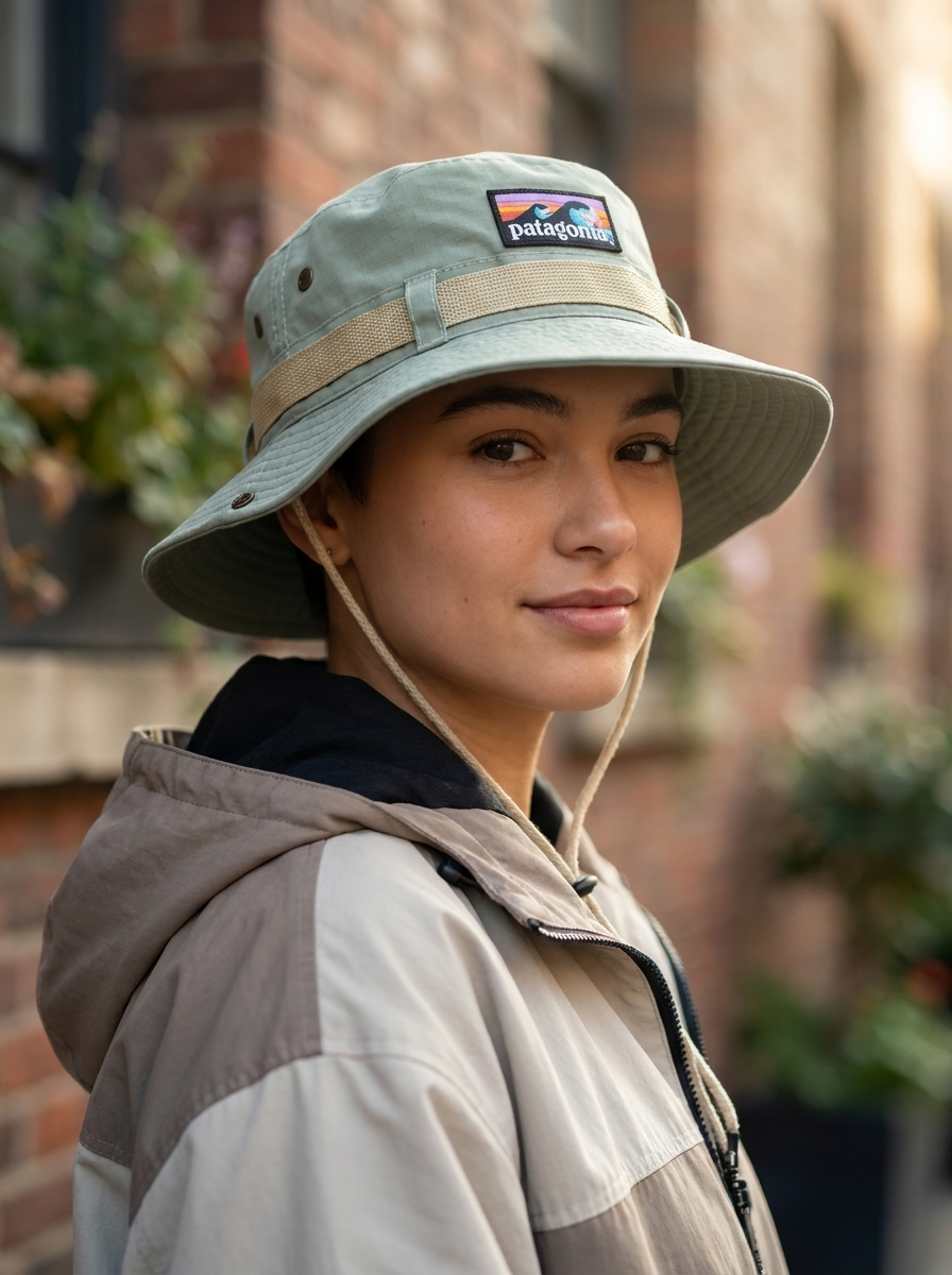 Patagonia Wave Logo Boonie Hat Sage Green