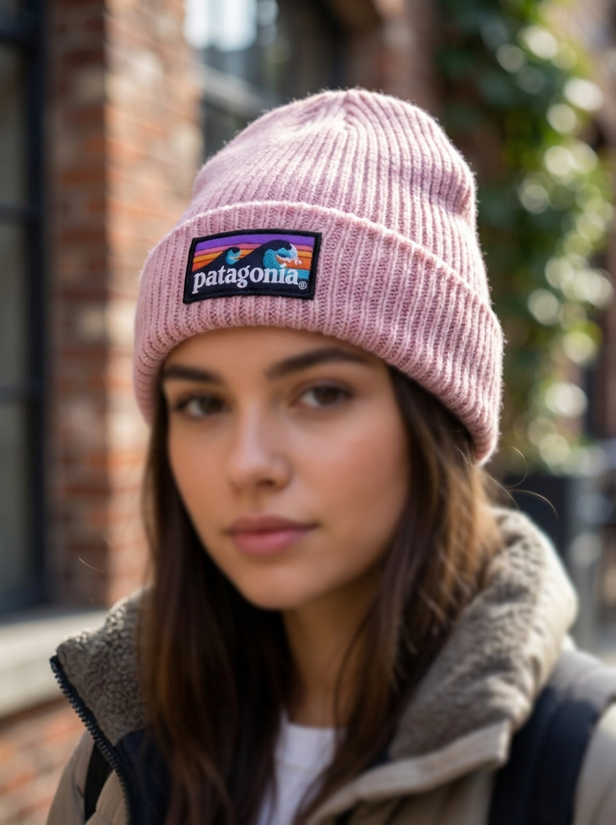 Patagonia Brodeo Beanie – Rosewood Pink