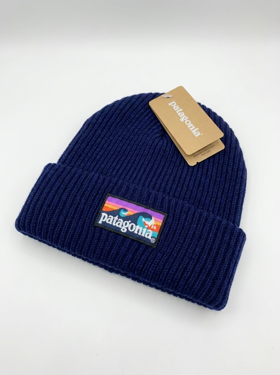 Patagonia Everyday Ribbed Knit Beanie Navy Blue