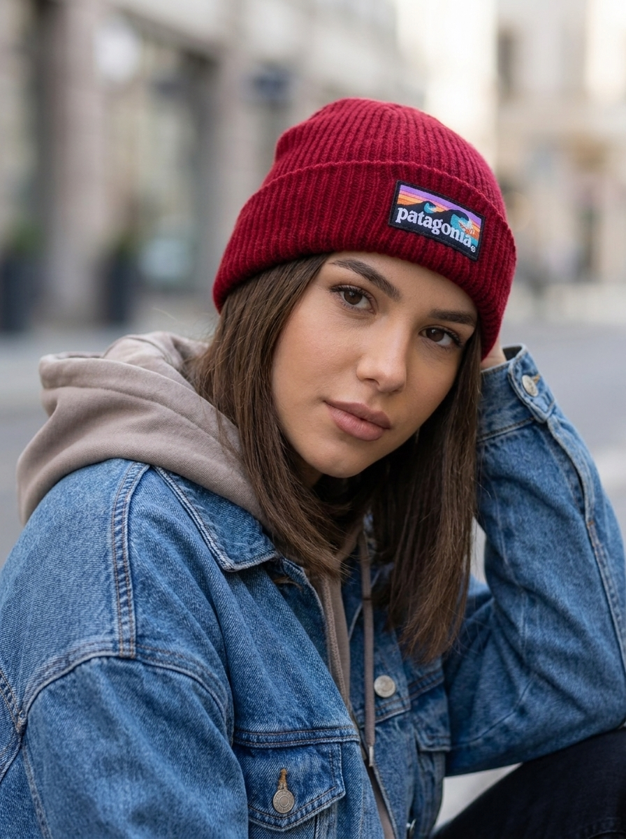Patagonia Fisherman's Rolled Beanie Roasted Red