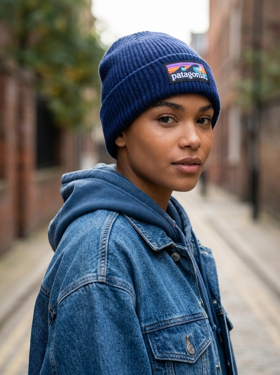 Patagonia Fisherman's Rolled Beanie Classic Navy