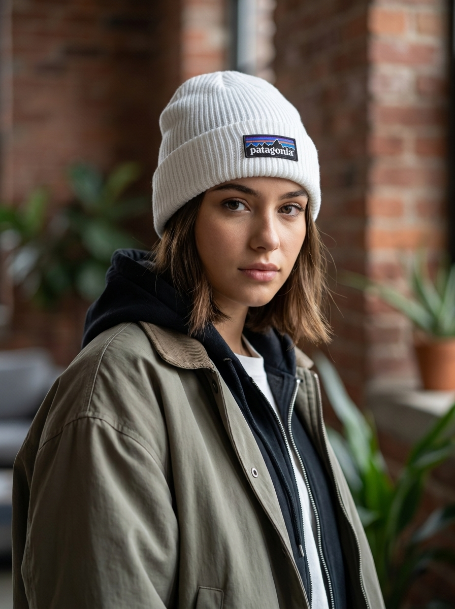 Patagonia Fisherman’s Rolled Beanie Classic White