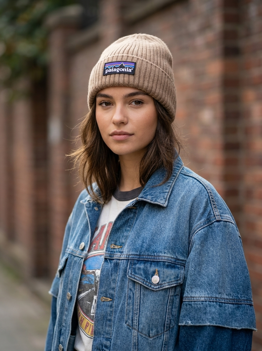 Patagonia Everyday Ribbed Knit Beanie Tan