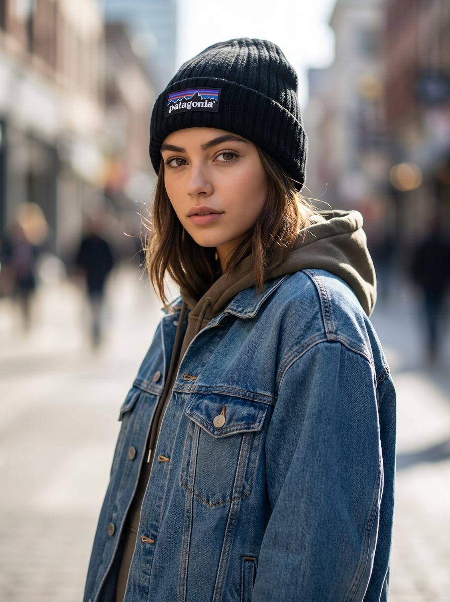 Patagonia Fishermans Rolled Beanie Classic Black