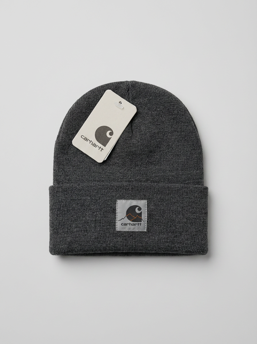 Carhartt Men’s Knit Cuffed Beanie Dark Charcoal Heather