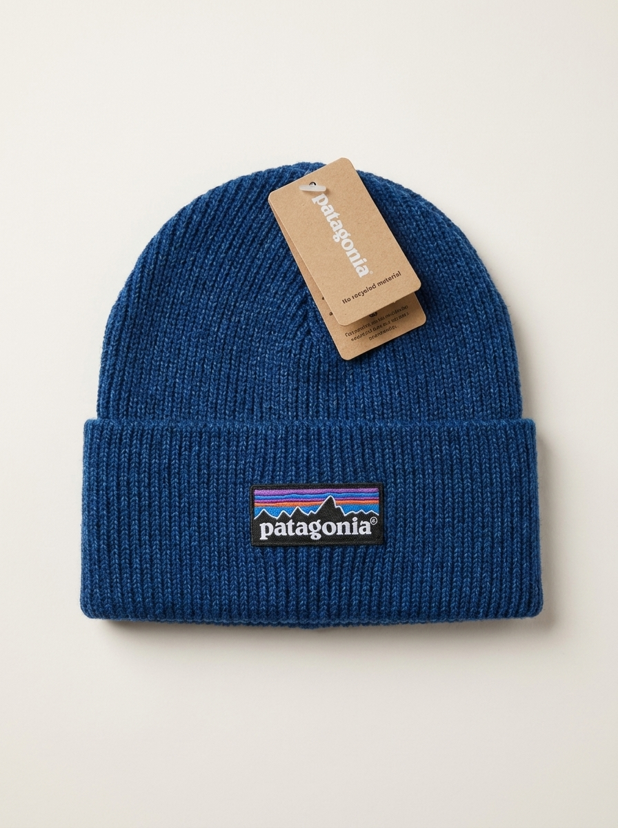 Patagonia Fisherman’s Rolled Beanie Classic Navy Blue