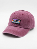 Patagonia Embroidered Wave Logo Cotton Cap Rose