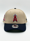 New Era Angels Khaki & Navy 9FORTY Snapback Hat