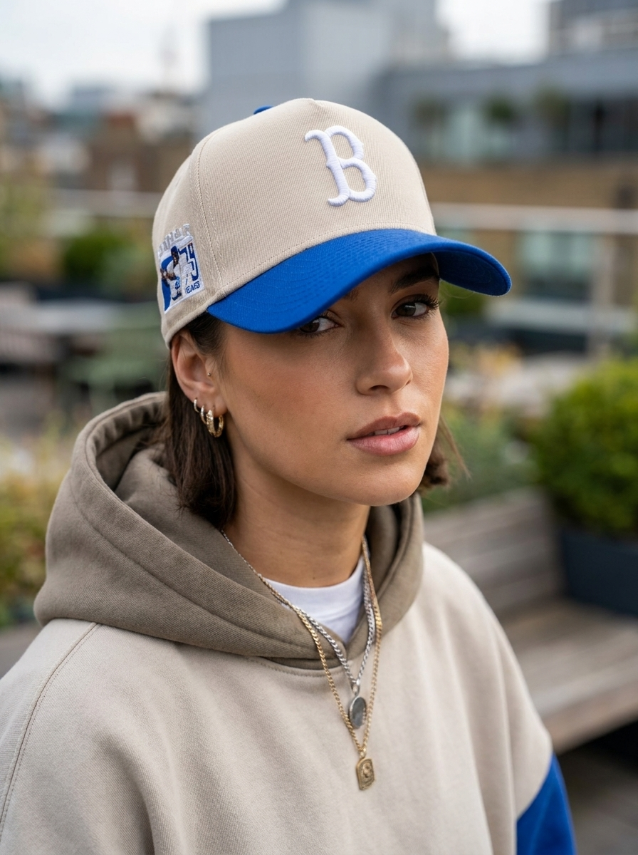 New Era 9FORTY Boston Red Sox Beige Crown Snapback Cap