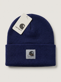 Carhartt Navy Heritage Mountain Patch Knit Beanie