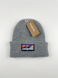 Patagonia Heather Grey Ridge Wave Ribbed Beanie