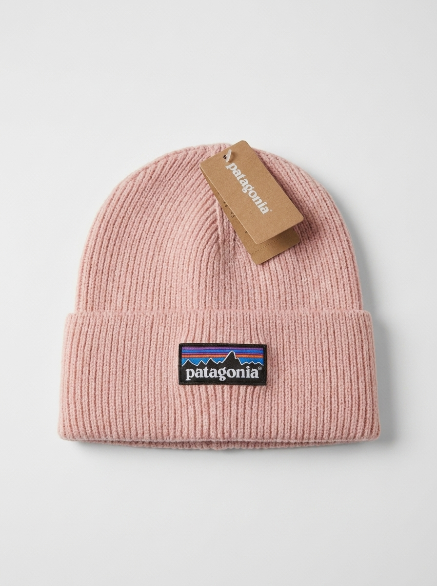 Patagonia Fishermans Pastel Rose Rolled Beanie