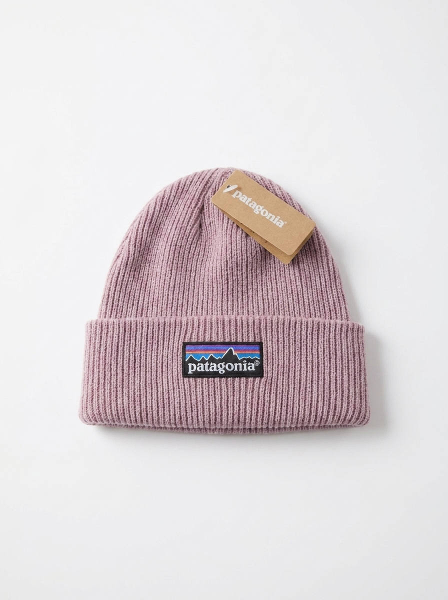 Patagonia Mauve Pink Fishermans Rolled Beanie