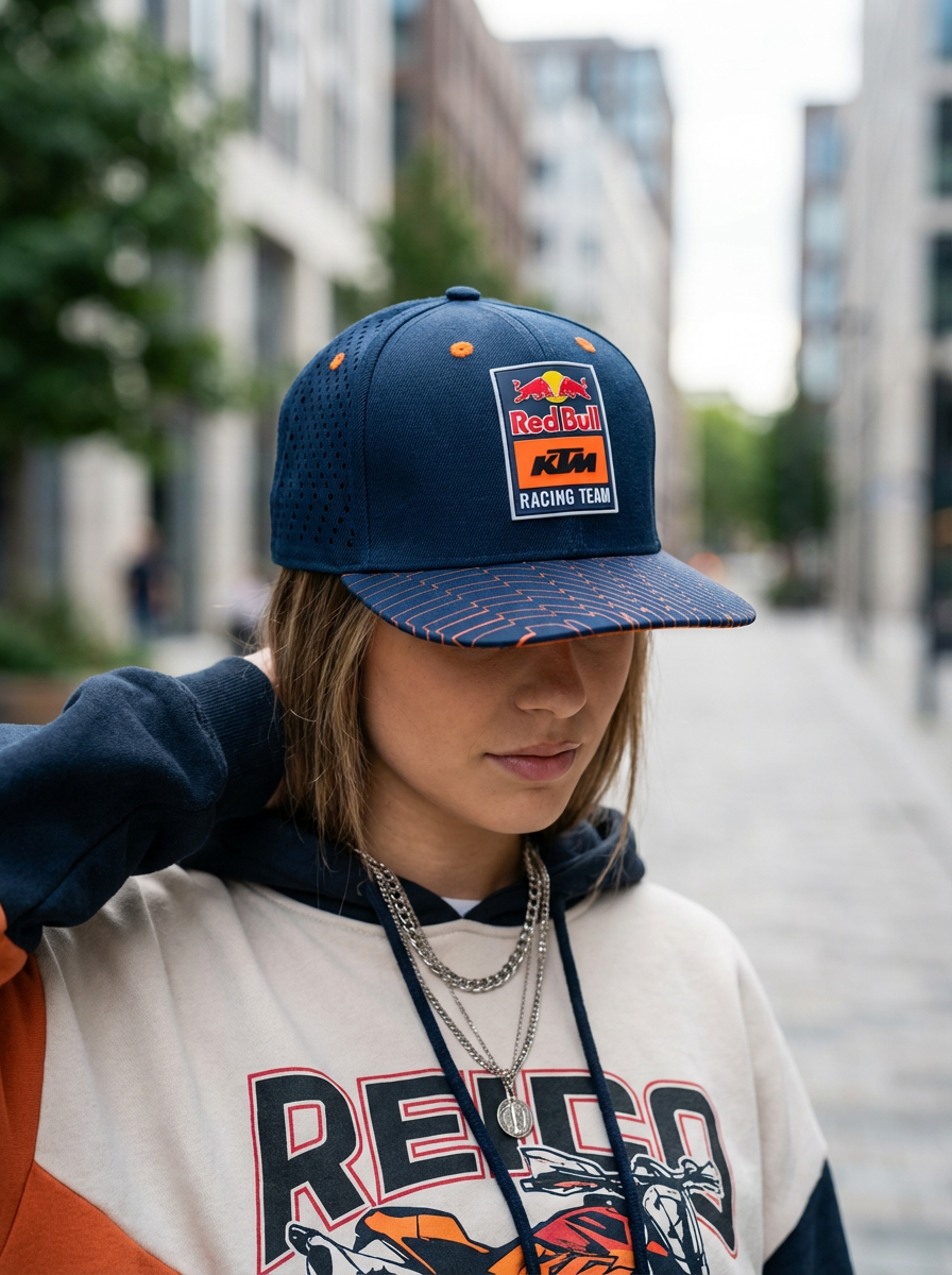 Red Bull KTM Racing Team Navy Flat Brim Cap