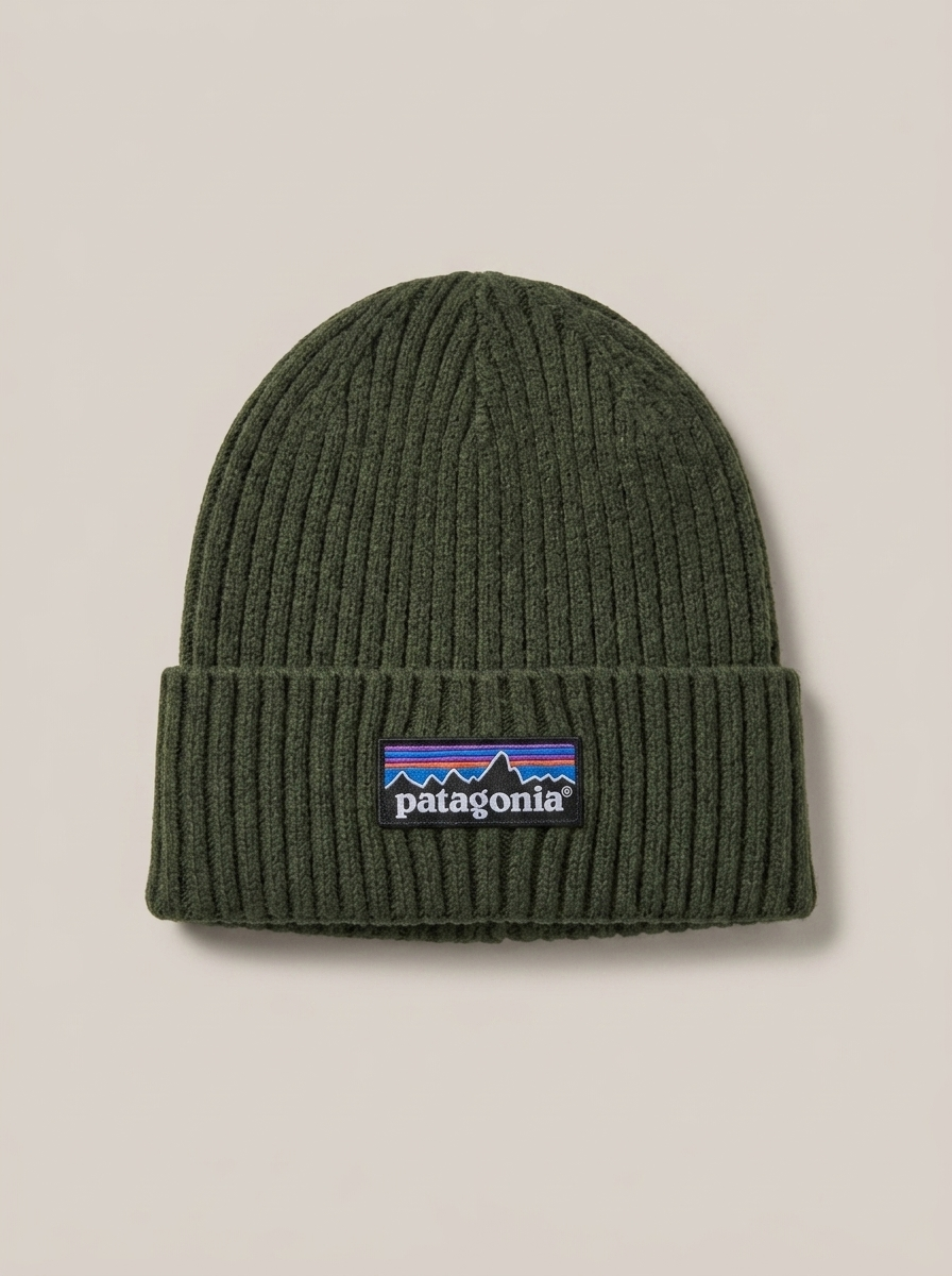 Patagonia Dark Green Everyday Ribbed Knit Beanie