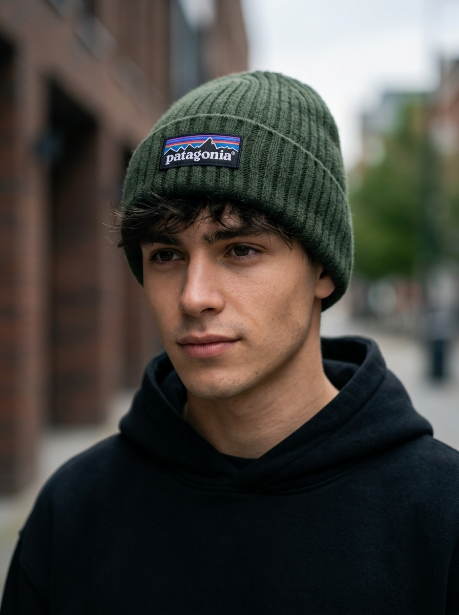 Patagonia Dark Green Everyday Ribbed Knit Beanie