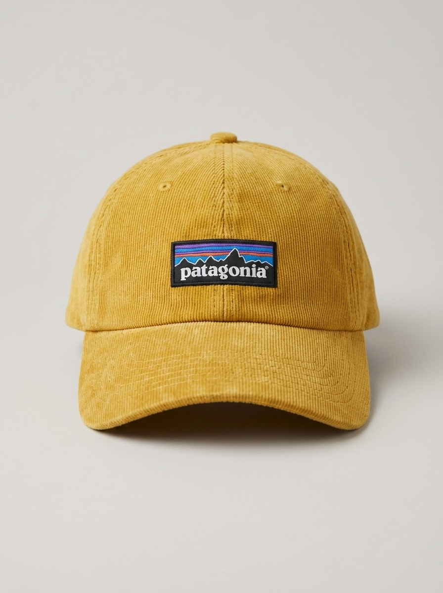 Patagonia Yellow Fitz Roy Trout Logo Baseball Cap