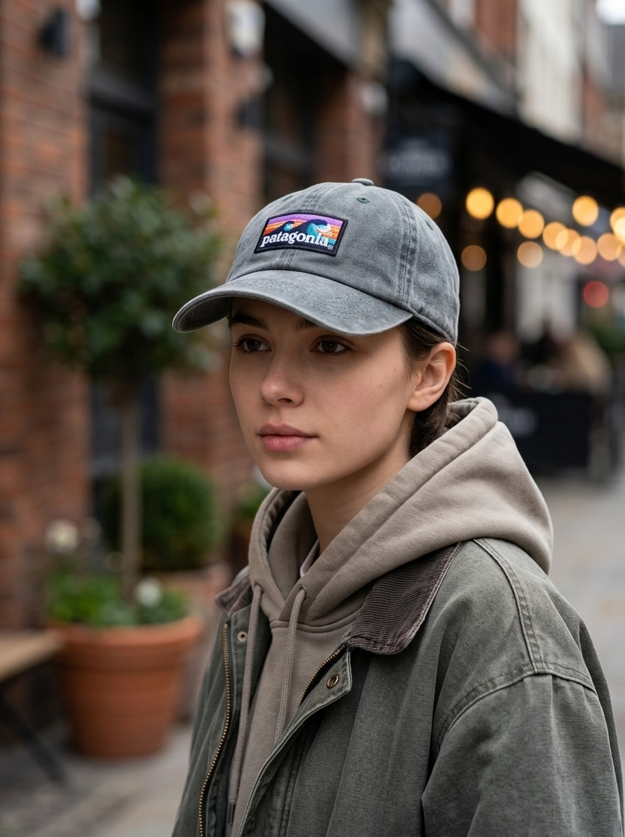 Patagonia P-6 Logo Forge Grey Wave LoPro Trucker Hat