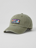 Patagonia Fitz Roy Sage Green Wave Organic Cotton Baseball Cap