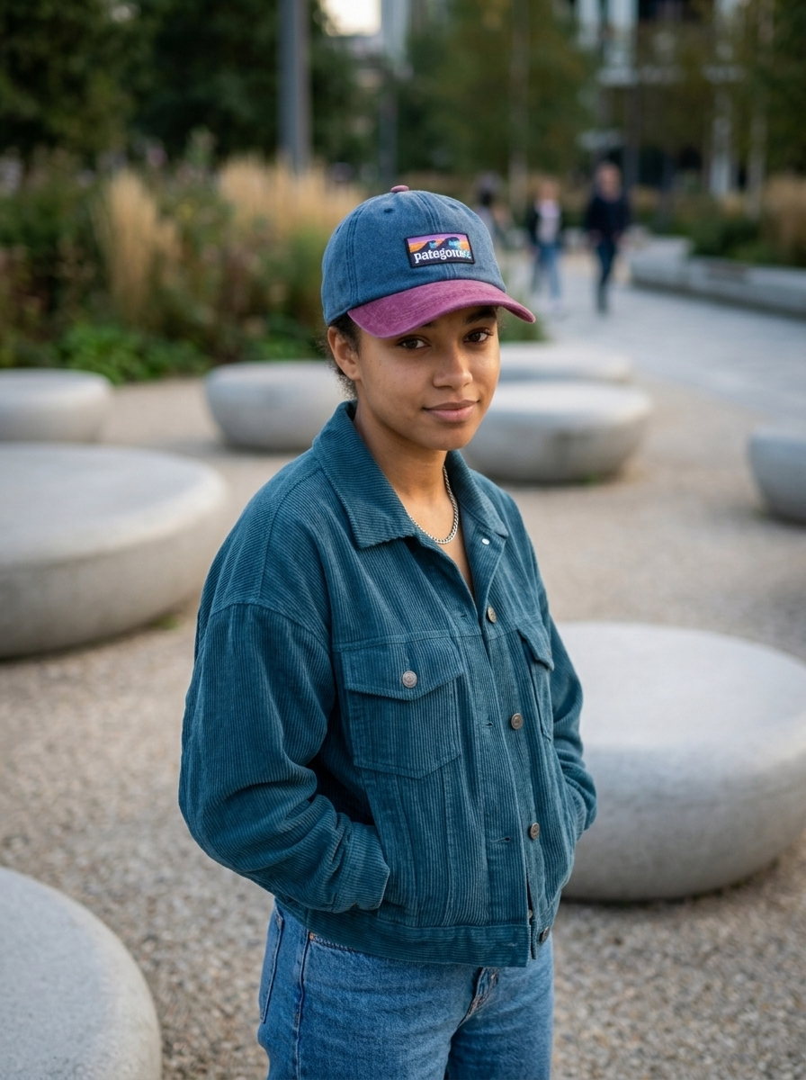 Patagonia Blue Denim & Magenta Baseball Hat