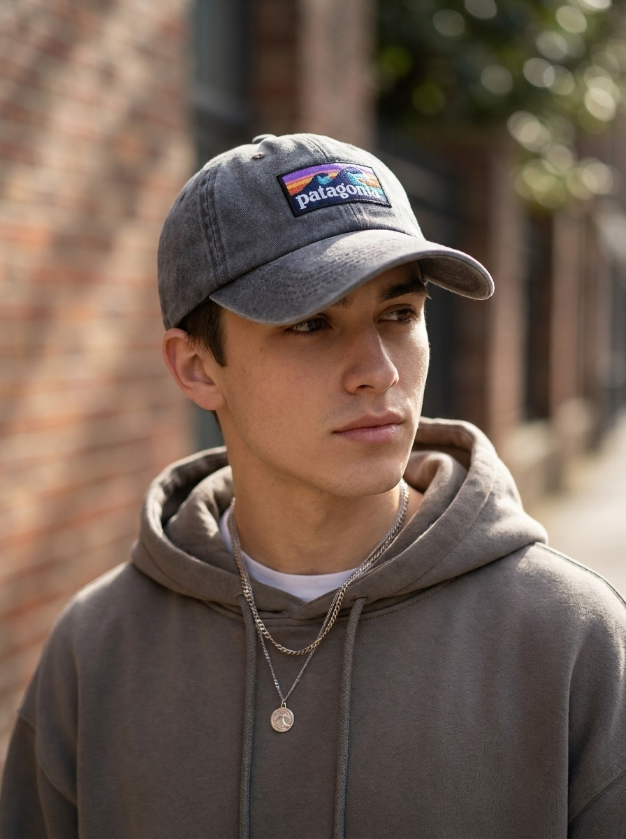 Patagonia Forge Grey Boardshort Logo LoPro Trucker Hat