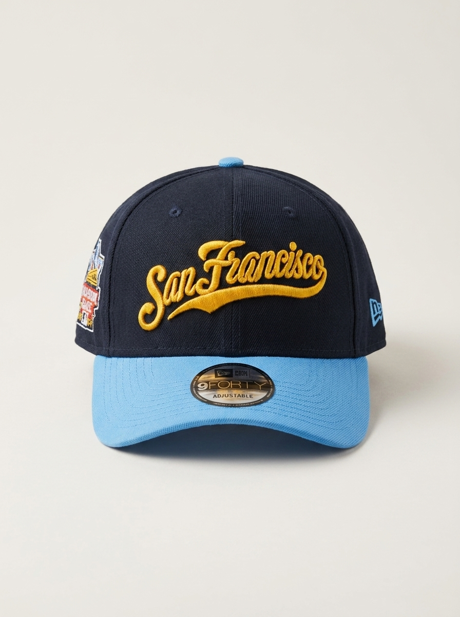 New Era San Francisco Navy/Blue Retro Script Baseball Hat