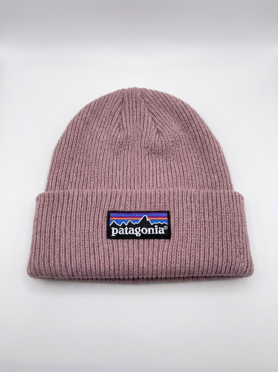 Patagonia Dusty Rose Classic Ribbed Knit Beanie