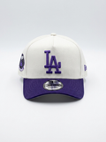 New Era LA Dodgers Purple Side Patch Adjustable Trucker Cap
