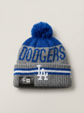 New Era Blue LA Dodgers Team Colors Striped Beanie