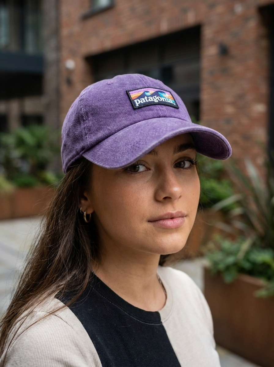 Patagonia Purple Boardshort Logo LoPro Trucker Cap