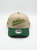 New Era 9FORTY Oakland Athletics Beige & Green Baseball Hat
