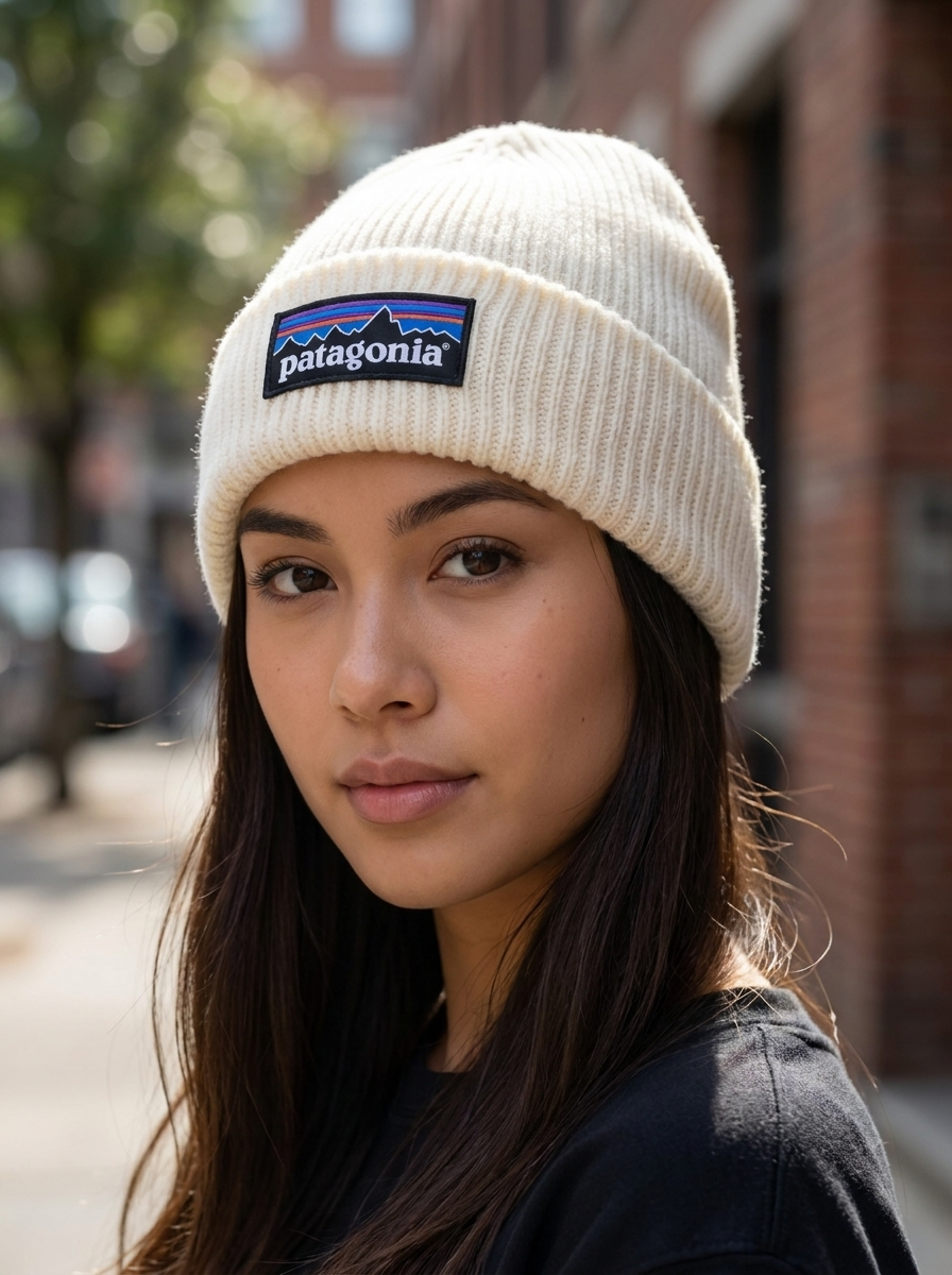 Patagonia Off-White Everyday Ribbed Knit Beanie