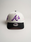 New Era Purple/White Atlanta Braves 9FORTY Adjustable Cap
