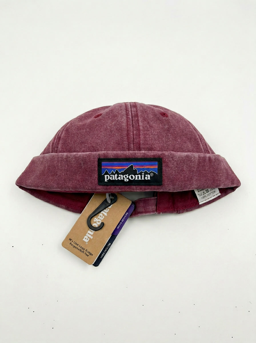 Patagonia P-6 Logo Brimless Docker Burgundy Cap
