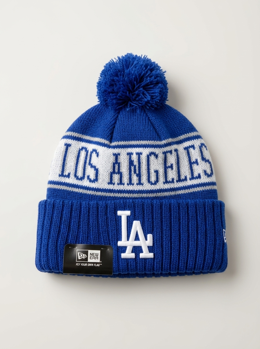 New Era Los Angeles Dodgers Blue Knit Beanie