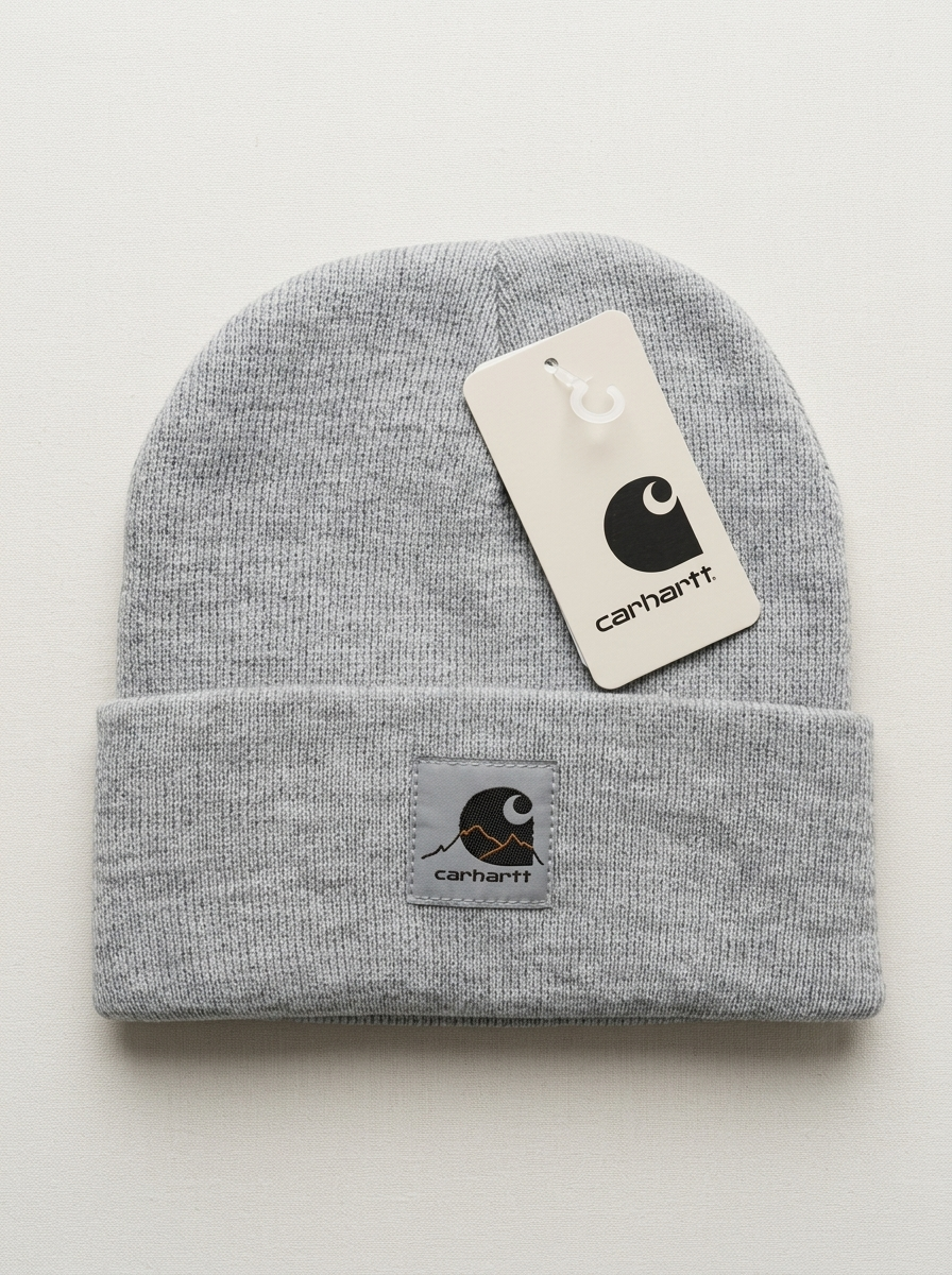 Carhartt Unisex Heather Grey Knit Beanie