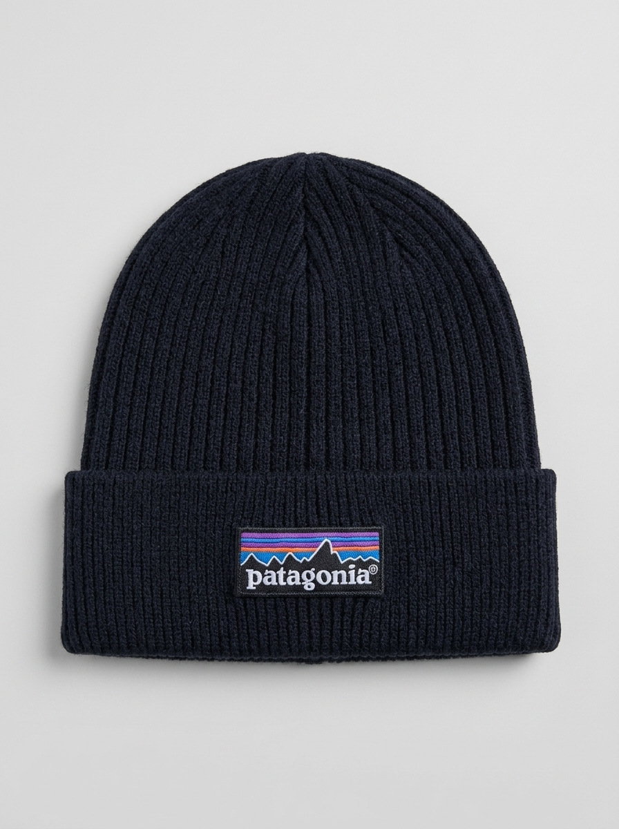 Patagonia Everyday Ribbed Knit Black Beanie