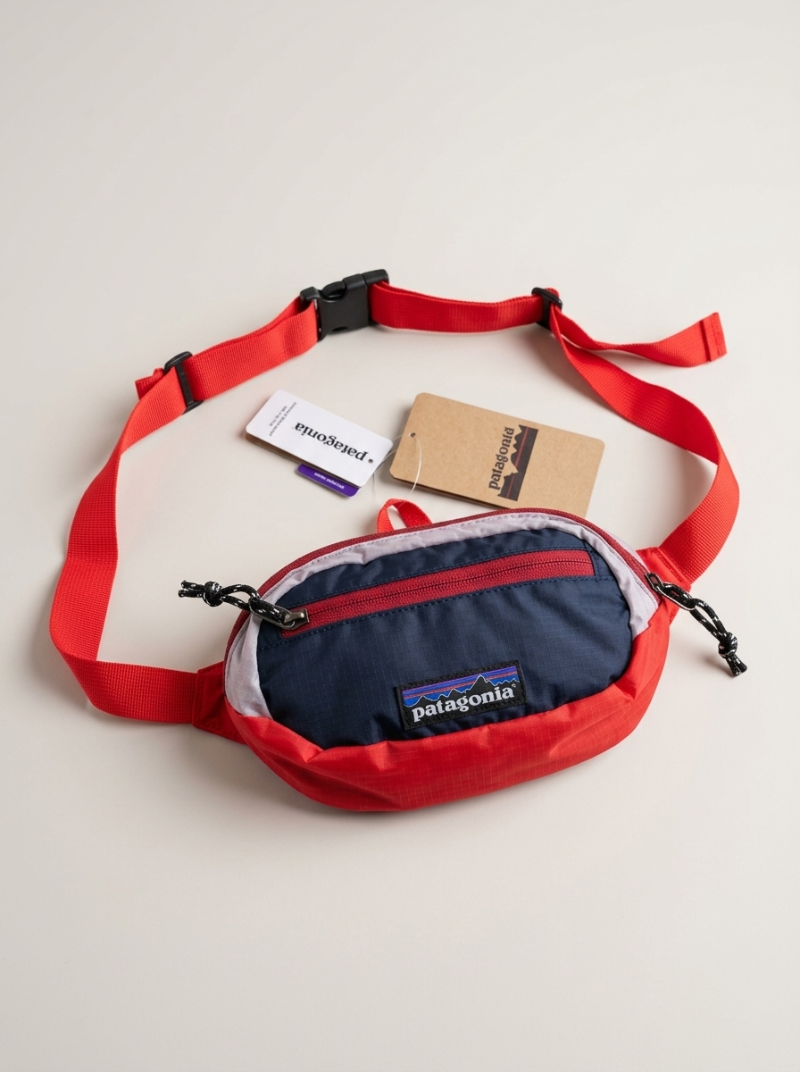 Patagonia Ultralight Black Hole Navy/Red Mini Hip Pack