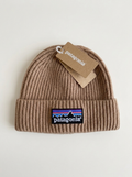 Patagonia Brodeo Ribbed Earthy Brown Beanie