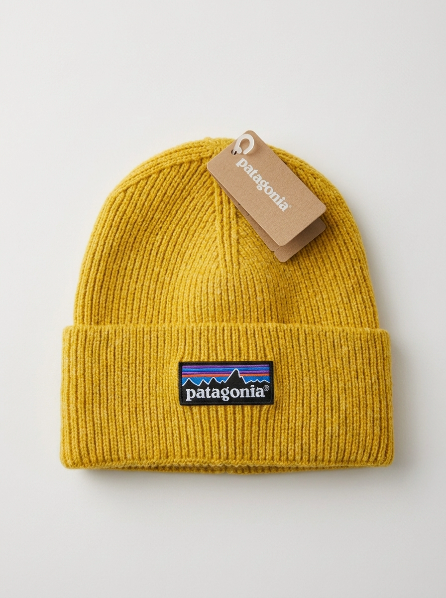 Patagonia Essential Ribbed Mustard Beanie