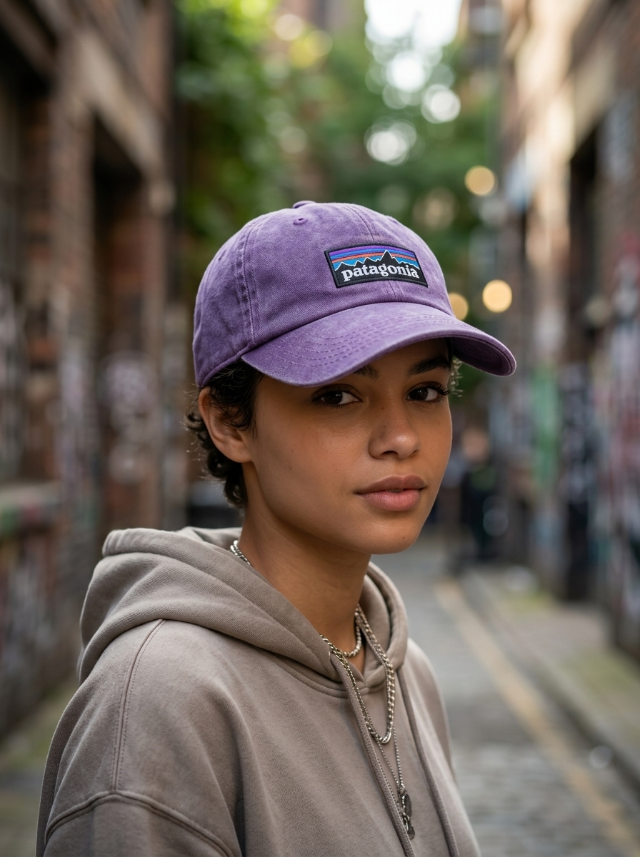 Patagonia P-6 Logo Purple Baseball Adjustable Cap