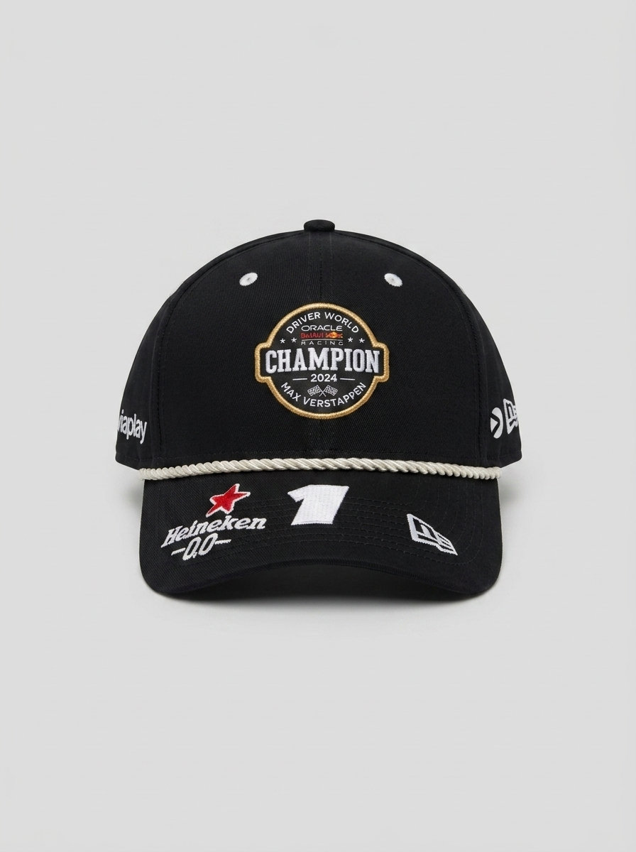 New Era x Max Verstappen Red Bull Racing 2024 Champion Black Cap