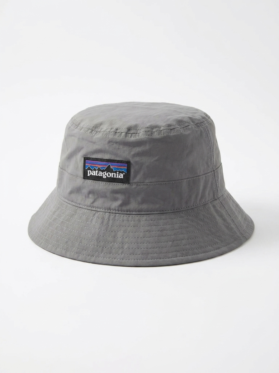 Patagonia Heritage Logo Forge Grey Bucket Hat