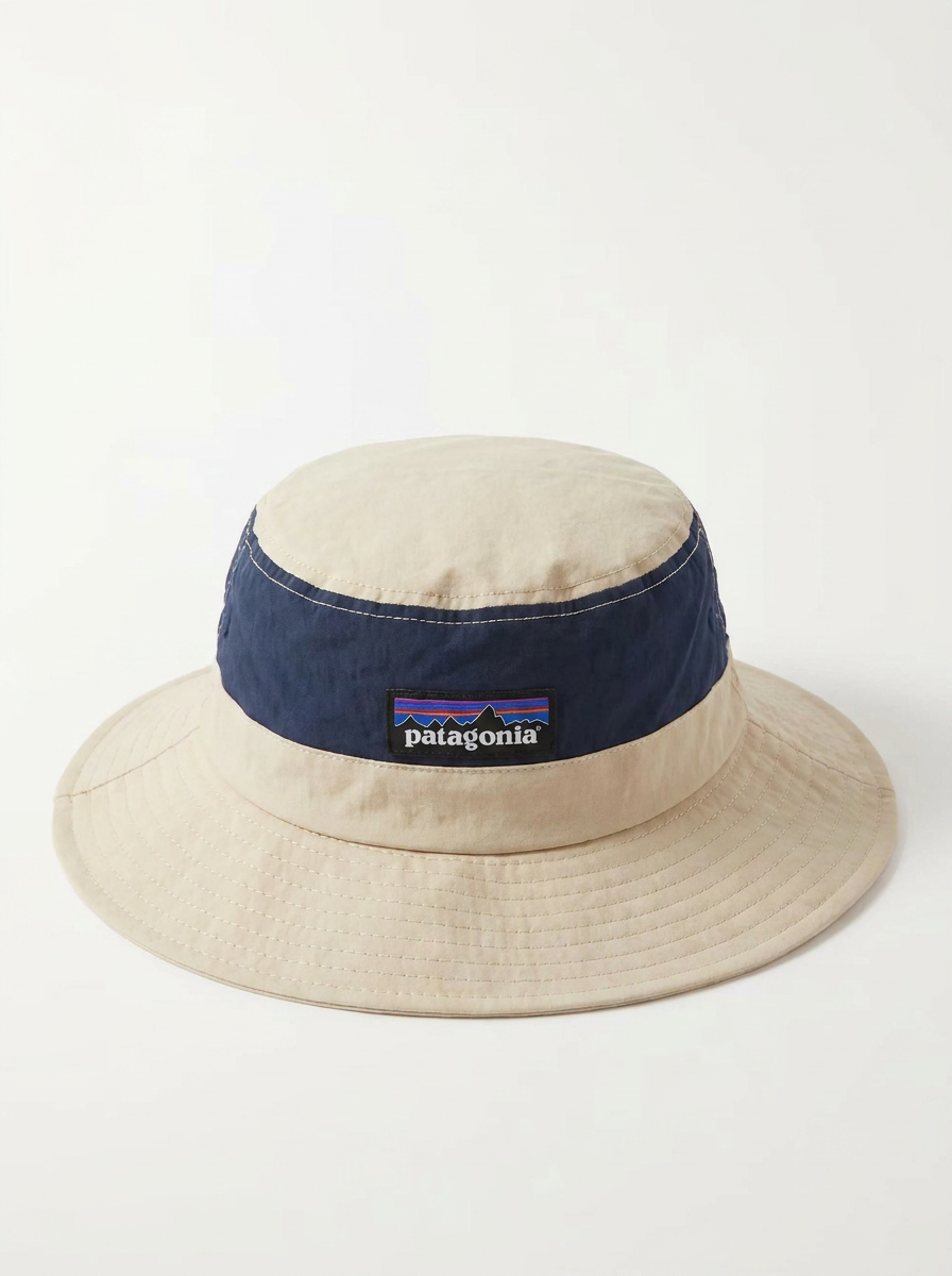 Patagonia Two-Tone Beige and Navy Bucket Hat