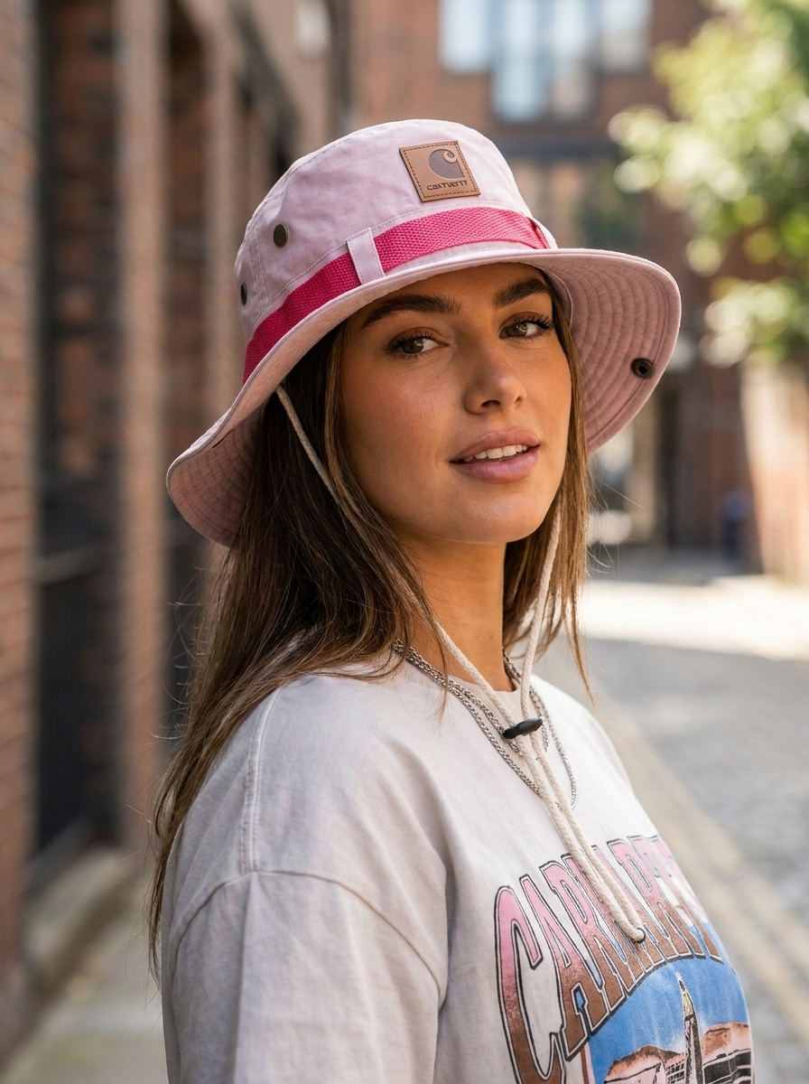 Carhartt WIP Dusty Pink Utility Bucket Hat