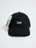 Lee Heritage Embroidered Logo Black Baseball Cap