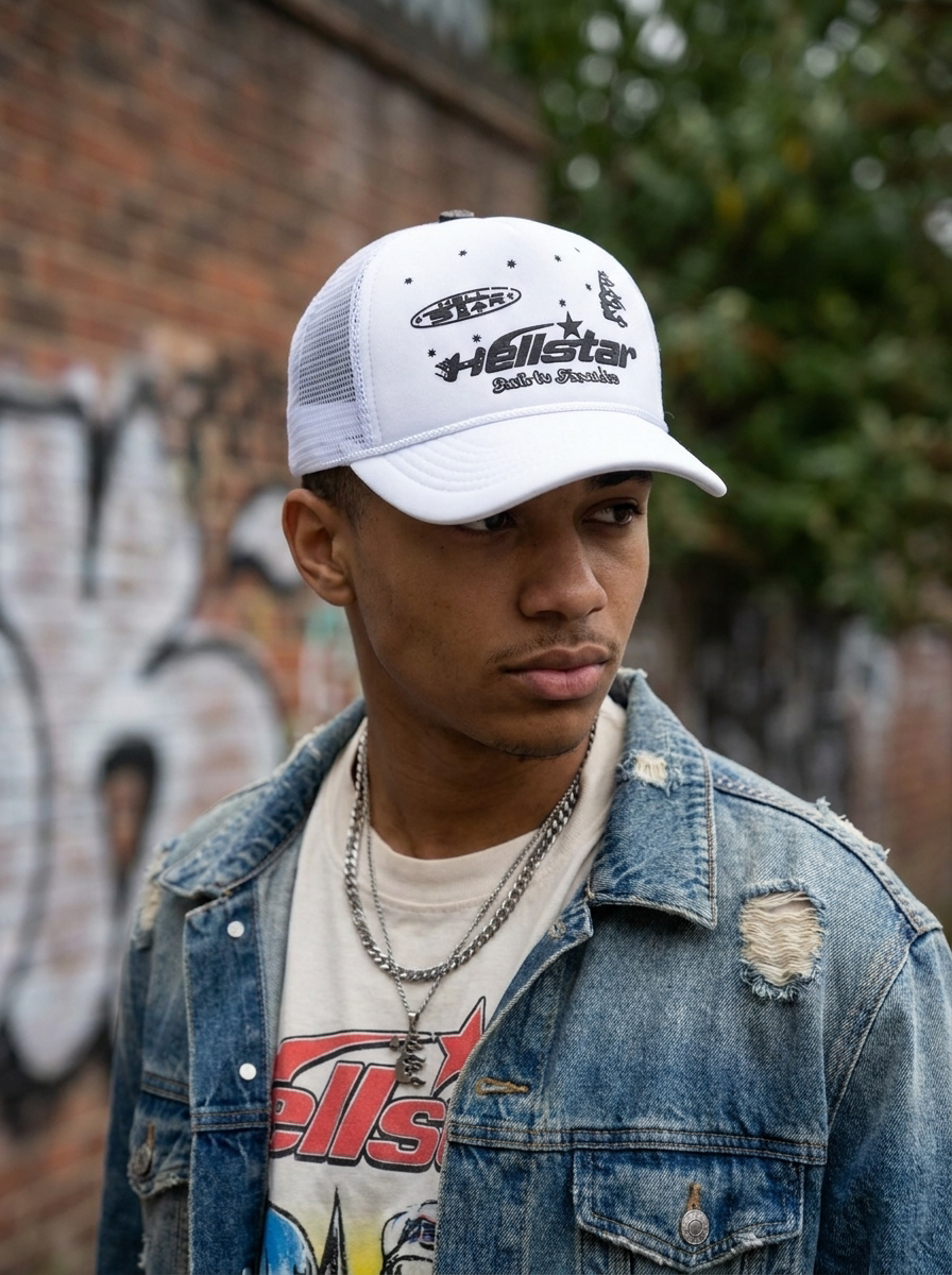 Graphics White Foam Trucker Cap