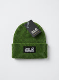 Jack Wolfskin Ribbed Forest Green Knit Beanie